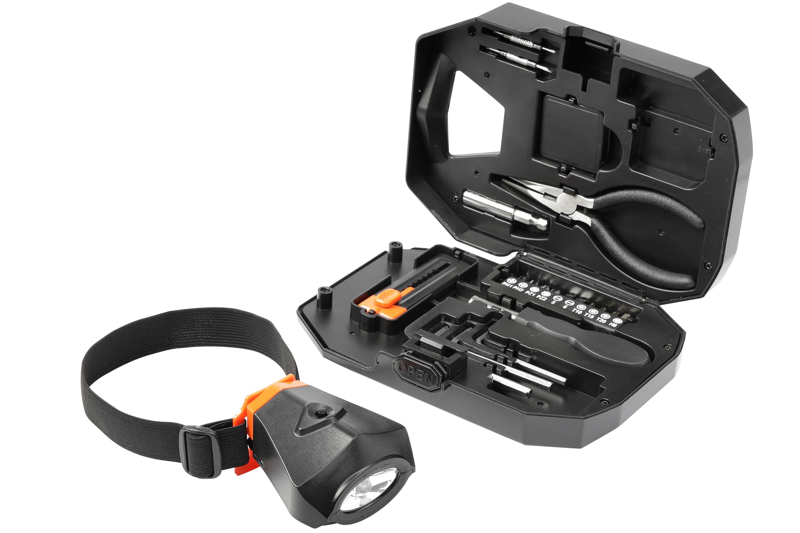 Built2Work Flashlight 22 Piece Tool Set