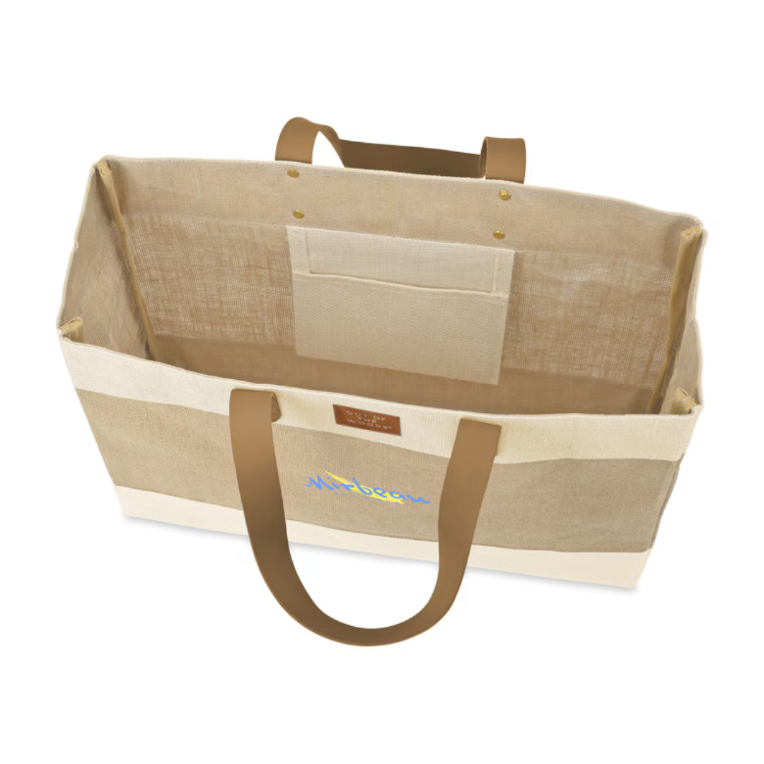 Out of the Woods Jute Market Tote