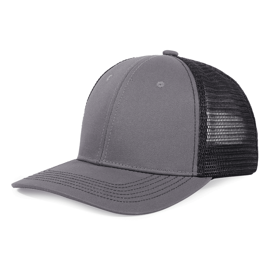 Cotton Trucker Cap w/ Mesh Back - 6 Panel