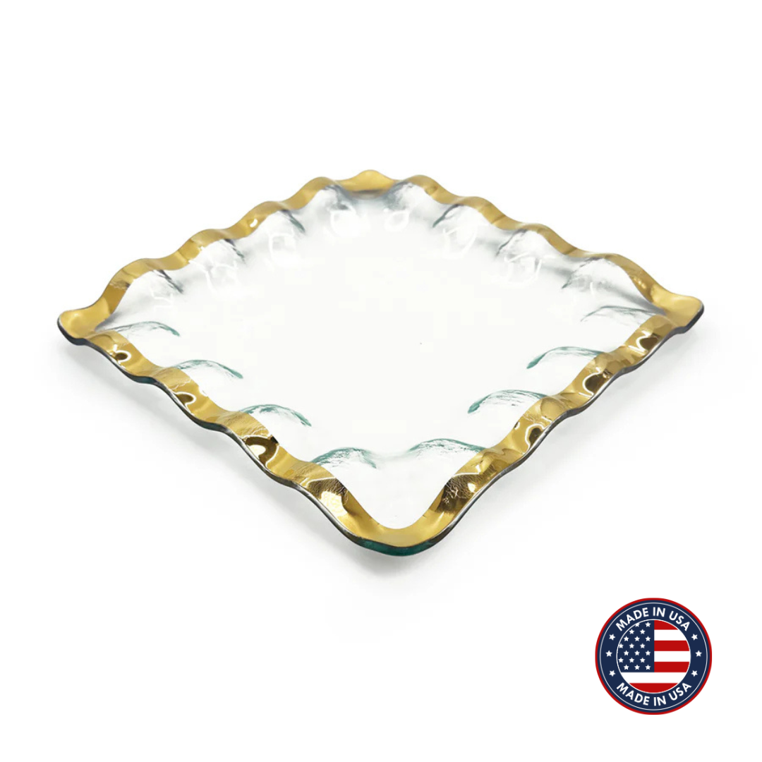 Ruffle Square Server- Large