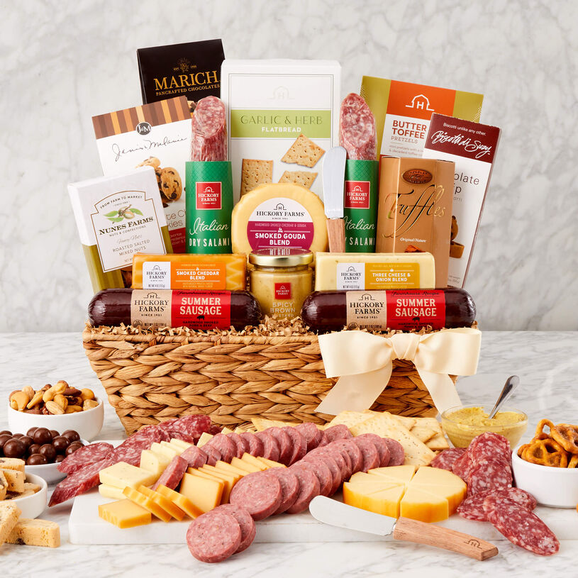Charcuterie & Snacks Gift Basket