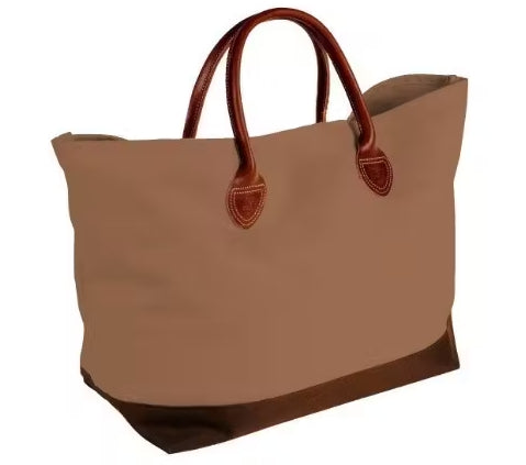 Leather Handle Tote