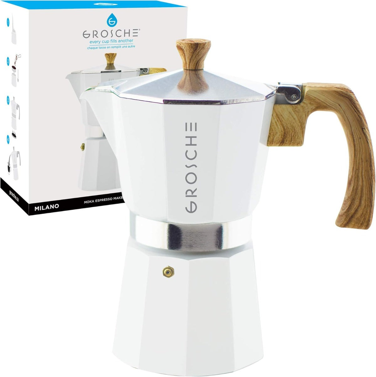 Milano Moka Pot Coffee Maker - 6 Cup