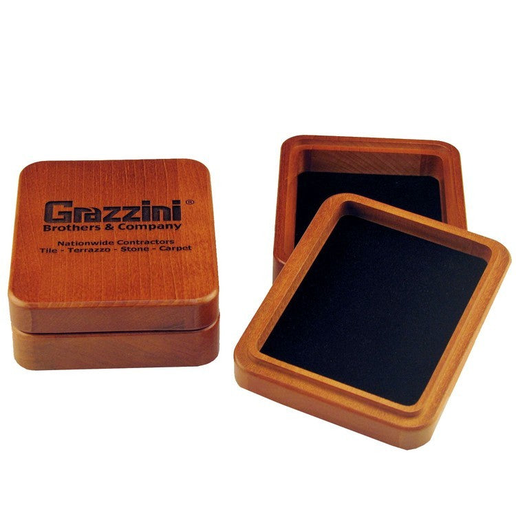 Wood Deck Playing Card Box with Cards