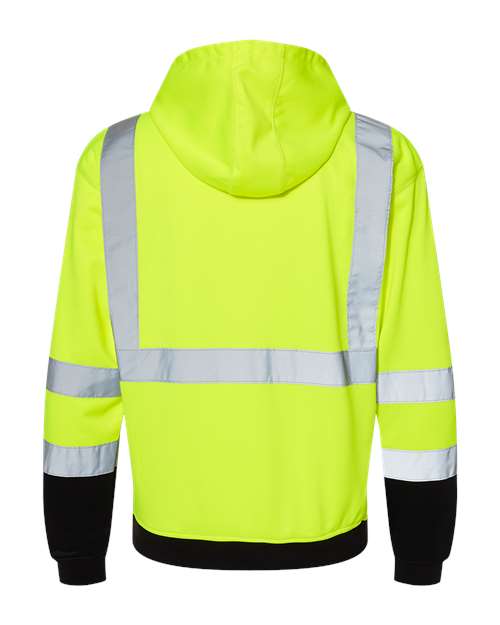 Unisex Hi-Vis Hooded Sweatshirt