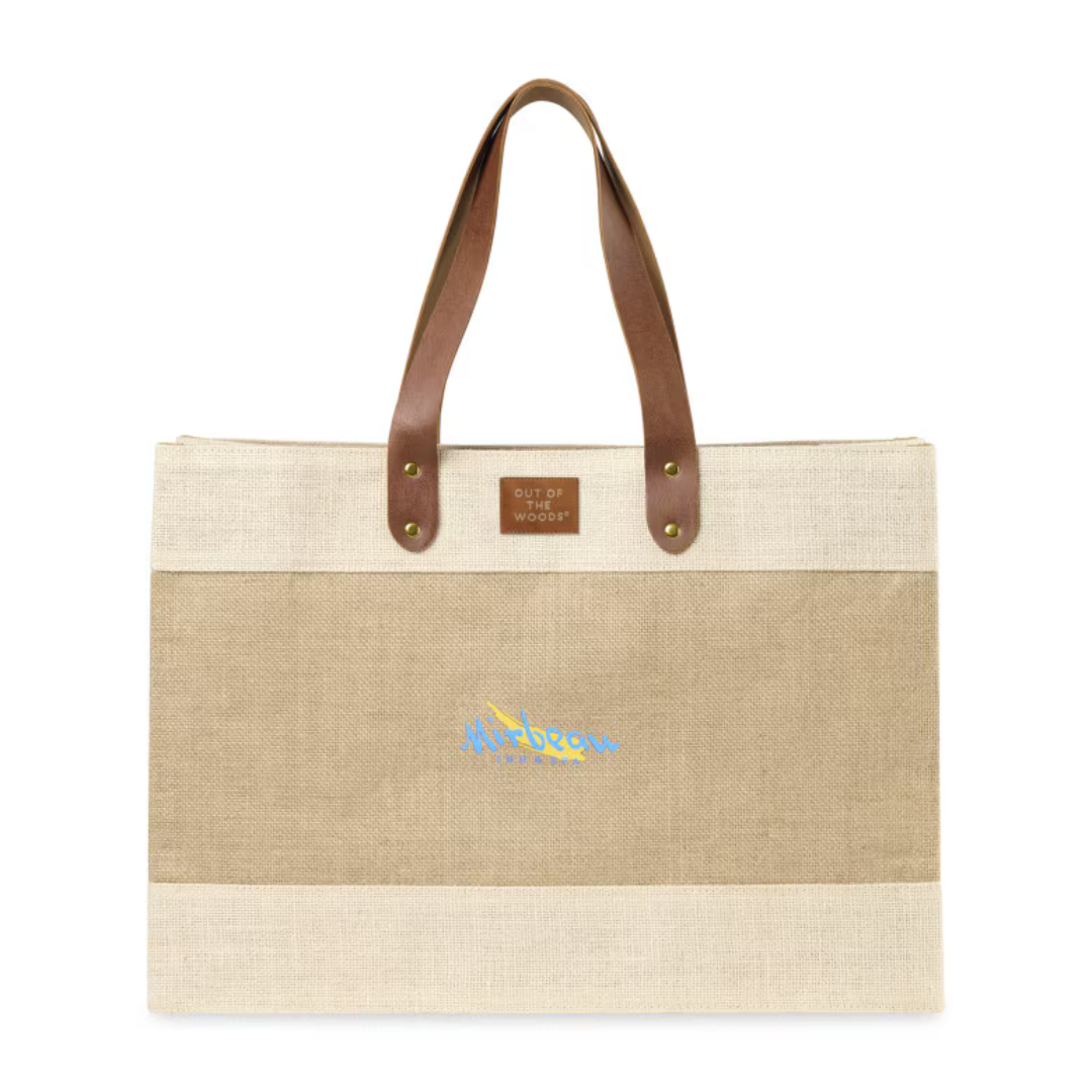 Out of the Woods Jute Market Tote
