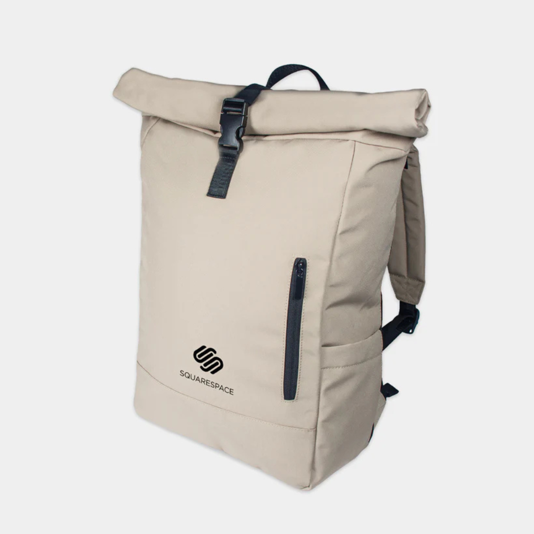 Roll Top Laptop Backpack