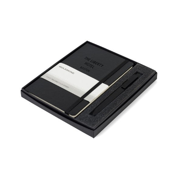 Moleskine Medium Notebook and GO Pen Gift Set