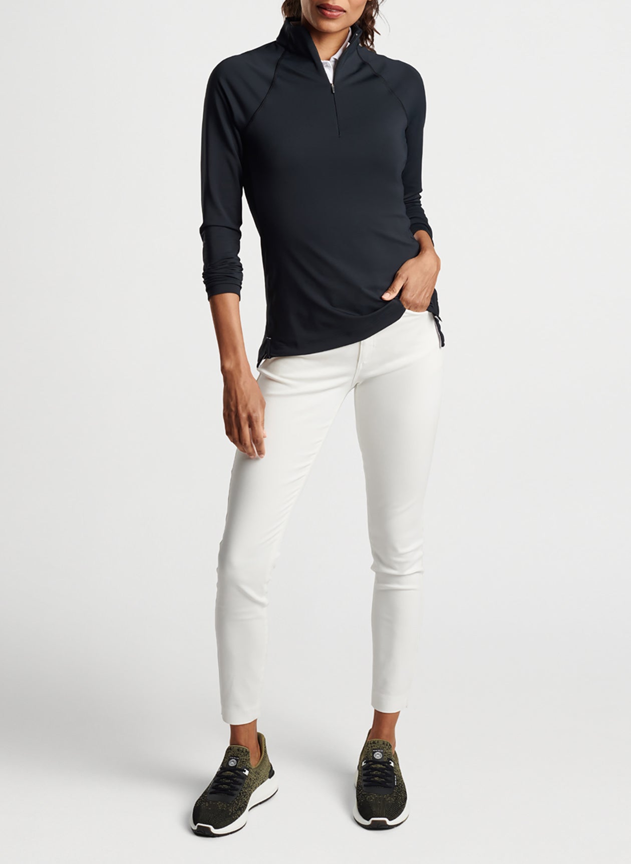 Peter Millar Women's Raglan Sleeve Perth Layer Quarter-Zip