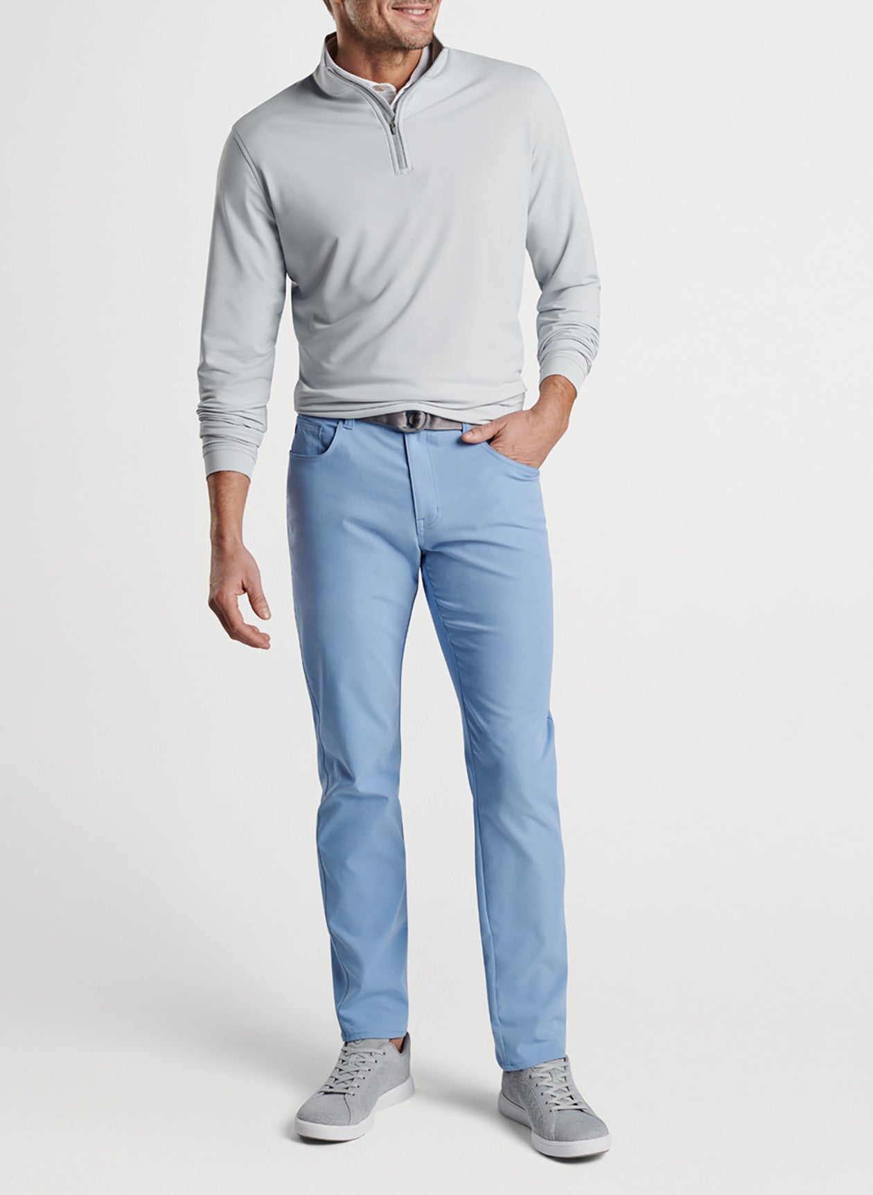 Peter Millar Men's Perth Stretch Loop Terry Quarter-Zip