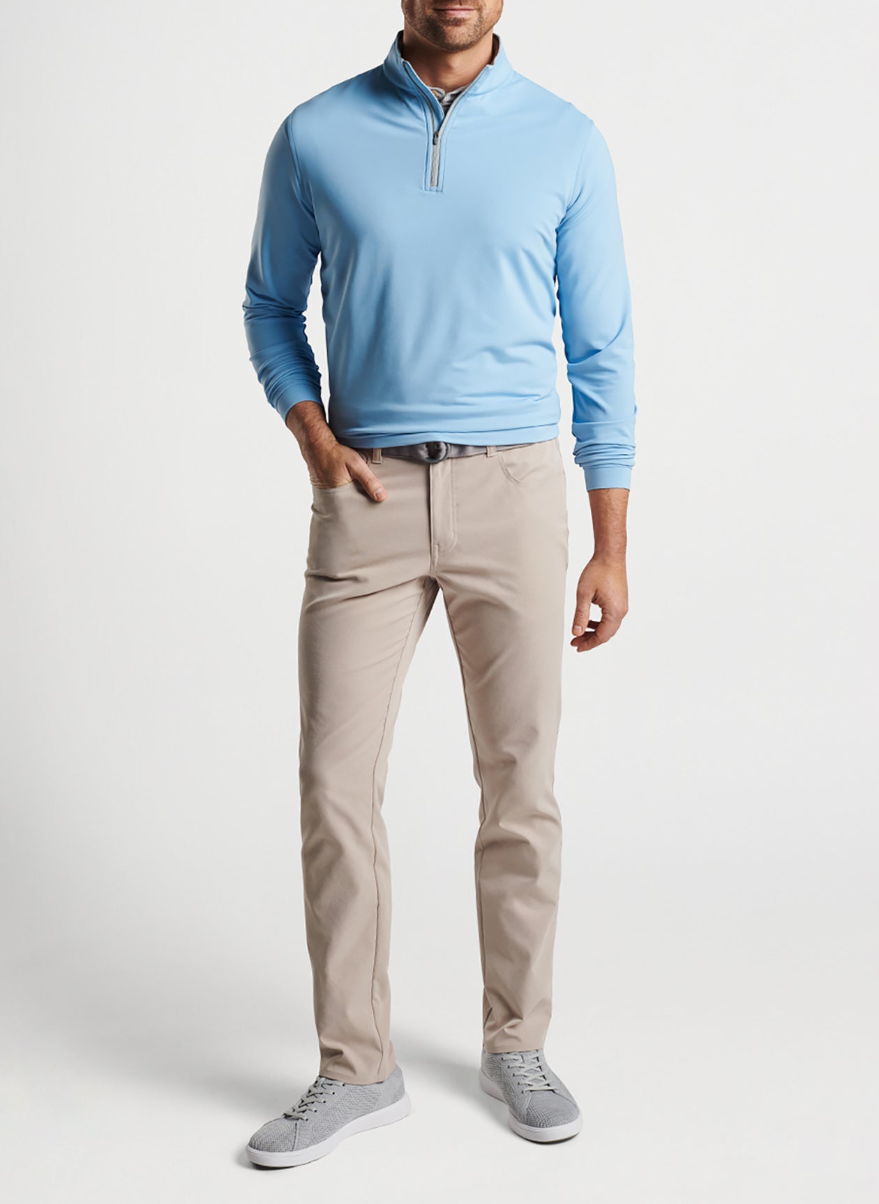 Peter Millar Men's Perth Stretch Loop Terry Quarter-Zip