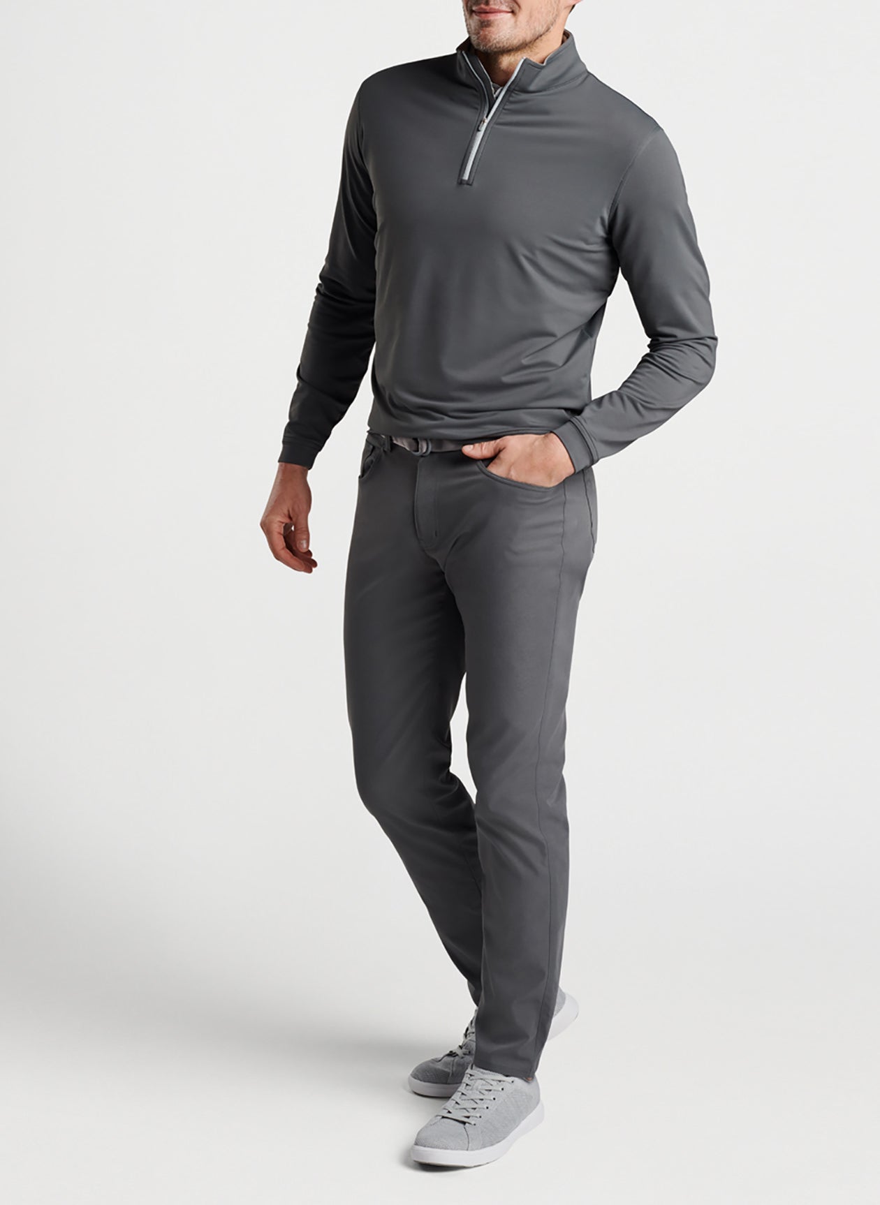 Peter Millar Men's Perth Stretch Loop Terry Quarter-Zip