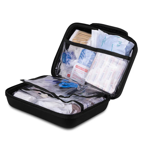 110pc OSHA Compliant First Aid Kit in Easy Carry EVA Zipper Case