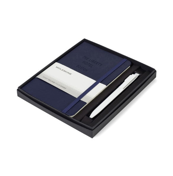 Moleskine Medium Notebook and GO Pen Gift Set