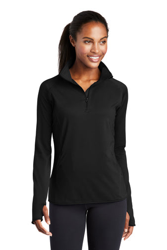 Sport-Tek Women's Sport-Wick Stretch 1/4-Zip Pullover