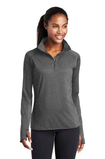 Sport-Tek Women's Sport-Wick Stretch 1/4-Zip Pullover