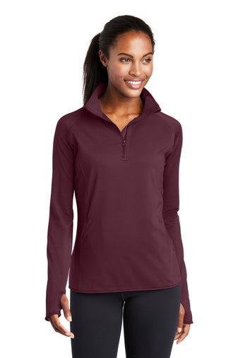 Sport-Tek Women's Sport-Wick Stretch 1/4-Zip Pullover