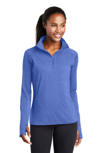 Sport-Tek Women's Sport-Wick Stretch 1/4-Zip Pullover