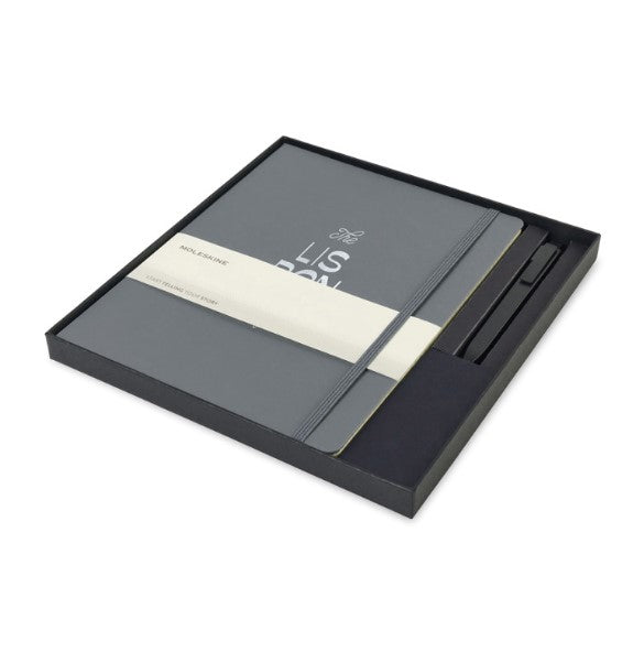 Moleskine X-Large Notebook and GO Pen Gift Set