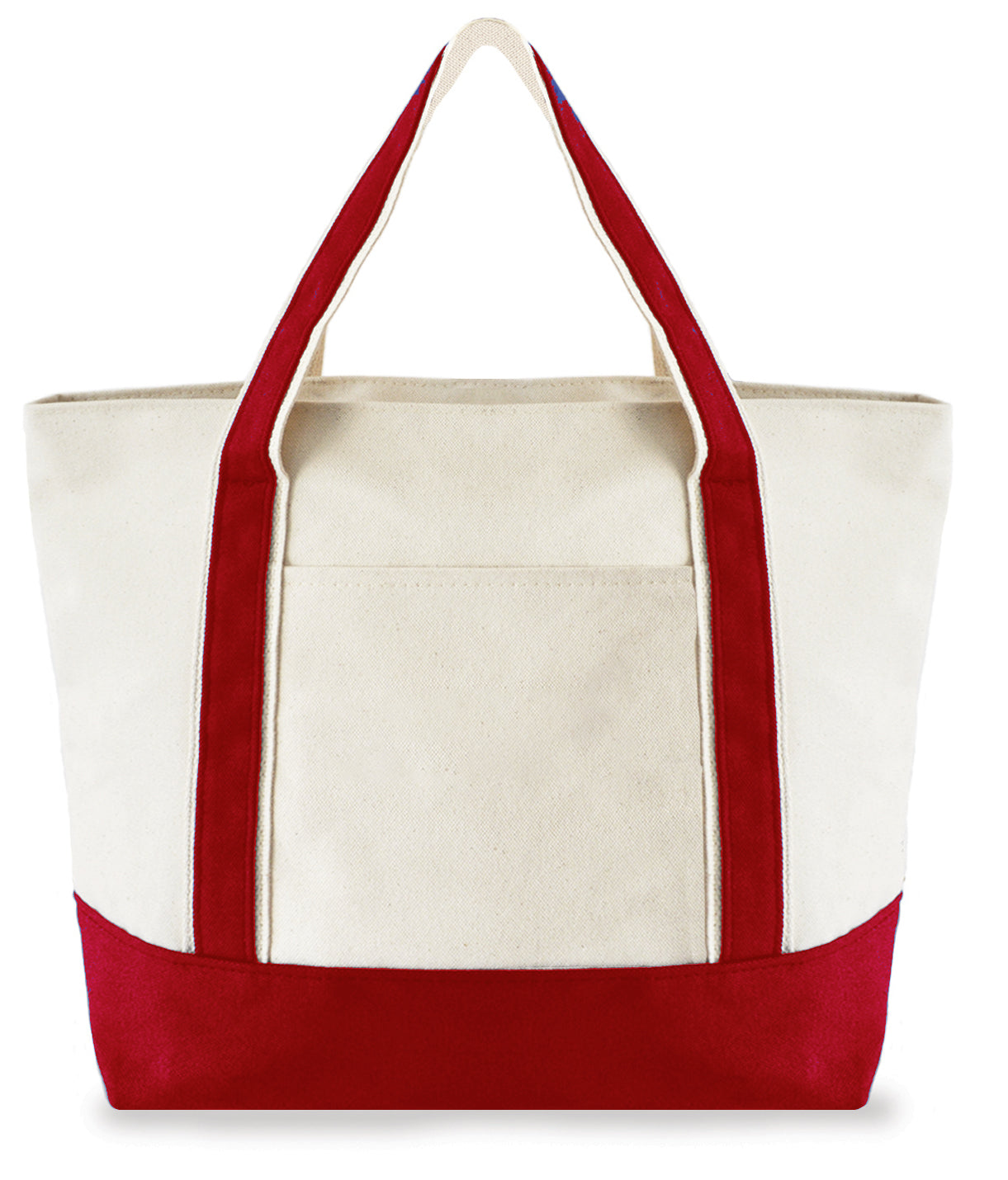 Two-Tone Canvas Tote Bag
