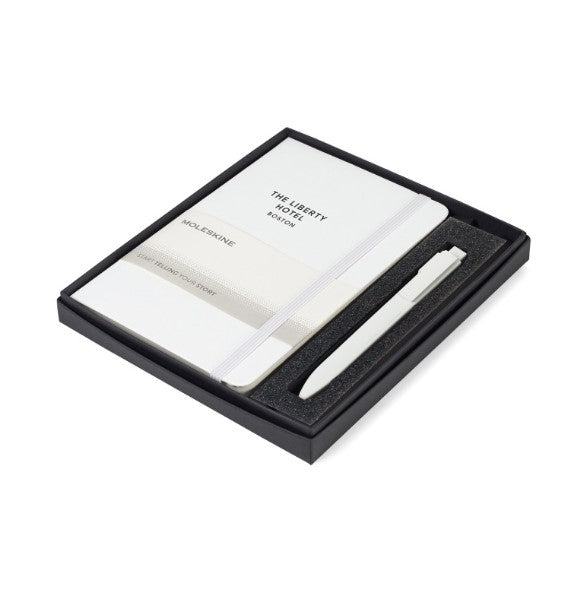 Moleskine Medium Notebook and GO Pen Gift Set