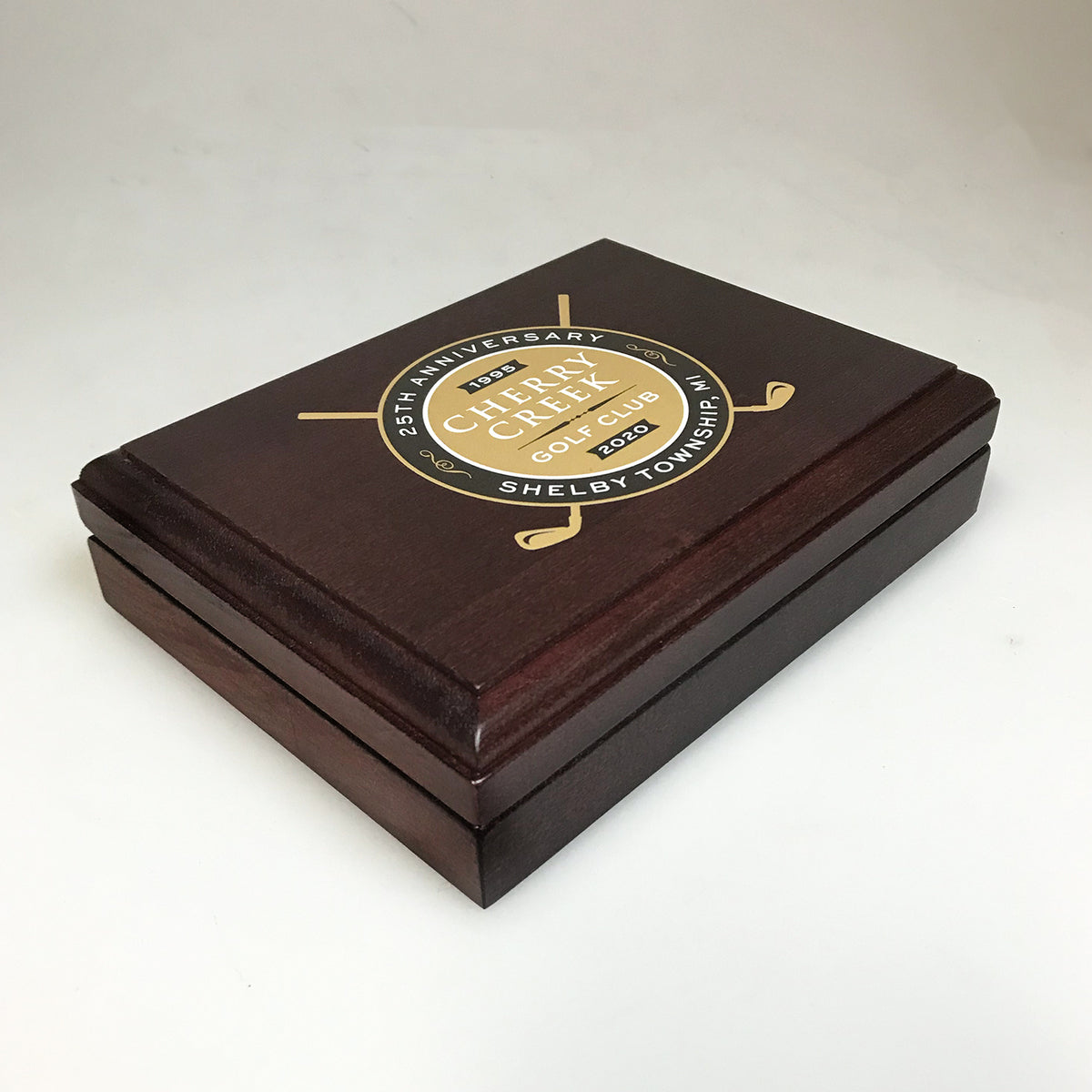 Wood Deck Playing Card Box with Cards